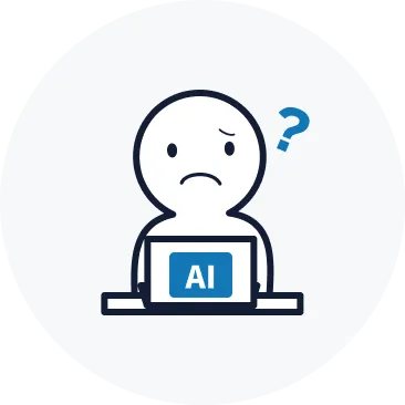 AIを社内に浸透させたい人物のイラスト