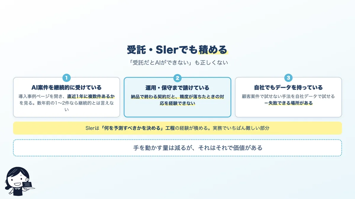 受託やSIerでAIに関われる条件