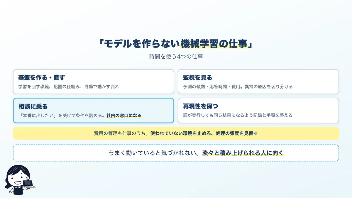 MLOpsエンジニアが時間を使う4つの仕事