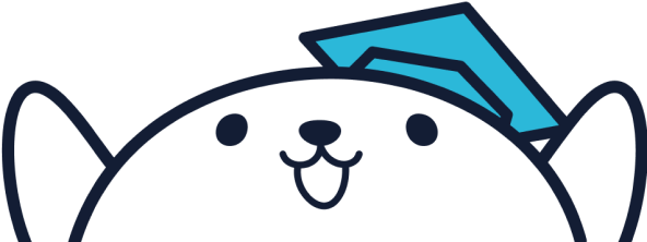 上を見上げるテッくん